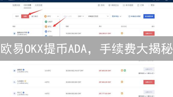 欧易OKX提币ADA，手续费大揭秘：如何省钱提币？